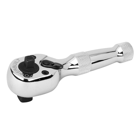 Powerbuilt 1/4"X3/8" Dual Drive Little Ratchet Handle, 940931 940931
